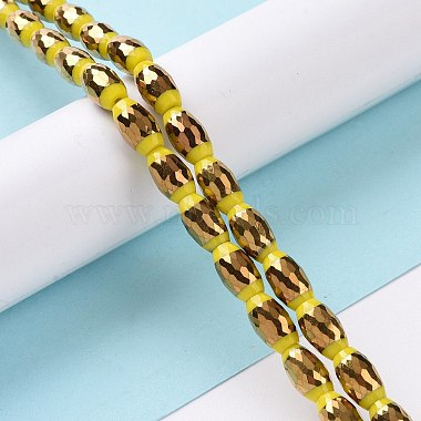 Electroplated Glass Beads Strands(GLAA-P003-D01)-2