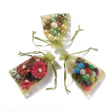 Organza Gift Bags with Drawstring(OP-R016-10x15cm-13)-3