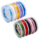 PandaHall Elite 10 Rolls 10 Colors Flat Japanese Crystal Elastic Stretch Thread(EW-PH0002-09)-1