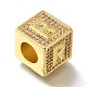 Brass Cubic Zirconia Beads(KK-Q818-01R-G)-2