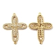 Brass Micro Pave Clear Cubic Zirconia Connetor Charms(KK-A180-10G)-1