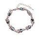 Owl Natural Abalone Shell/Paua Shell Link Bracelets for Women(FS5984-9)-1