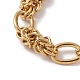 201 bracelets en chaîne à maillons avec anneaux en acier inoxydable pour hommes(BJEW-R313-04G)-5