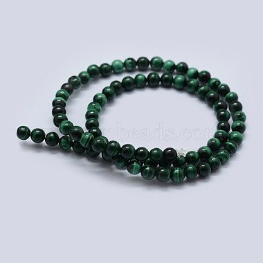 Natural Malachite Beads Strands(G-F571-27AB2-5mm)-2
