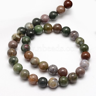 Chapelets de perles rondes en agate indienne naturelle(X-G-F243-01-10mm)-3