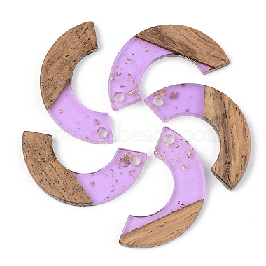 Lilac Others Resin+Wood Pendants