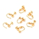 Brass Clip-on Earring Findings(KK-F824-021G)-1