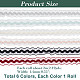 ARRICRAFT 12m 6 Colors Braided Net Lace Elastic Rubber Cord/Band(OCOR-AR0001-26)-2