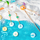 PandaHall Elite 120Pcs 6 Colors Dyed Natural Shell Beads(SHEL-PH0001-23)-8