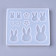 Moules en silicone à thème lapin(X-DIY-L014-13)-2