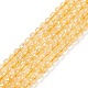 Chapelets de perles de citrine naturelle(G-E326-6mm-01)-1