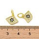 Real 18K Gold Plated Brass Micro Pave Cubic Zirconia Pendants(KK-L209-039G-08)-3
