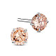 SHEGRACE Rhodium Plated 925 Sterling Silver Four Pronged Ear Studs(JE420E-02)-1
