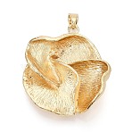 Alloy Big Pendants, Flower Charms, Golden, 67.5x64.5x18.5mm, Hole: 12x5mm(PALLOY-N179-87G)