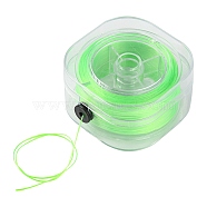 Round Elastic Crystal String, Elastic Beading Thread, for Stretch Bracelet Making, Lawn Green, 0.8mm, about 98.43 Yards(90m)/Box(EW-YW0001-07I)