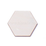 Wood Cabochons, Hexagon, BurlyWood, 12.5x14.5x2.5mm(WOOD-I004-55B)