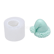 Christmas Hat DIY Candle Silicone Molds, for Scented Candle Making, White, 4.5x3.5cm(CAND-PW0007-043C)