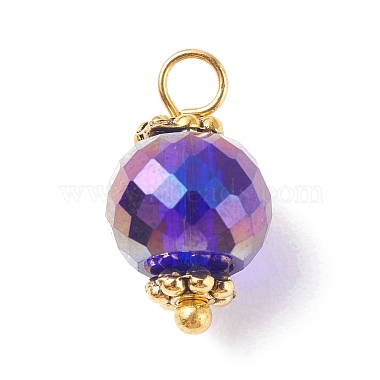 Electroplated Glass Pendants(PALLOY-JF01184)-2