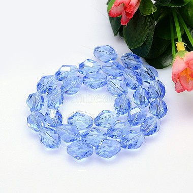 Faceted Polyhedron Imitation Austrian Crystal Bead Strands(G-M190-13x10mm-14A)-2