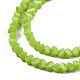 Chapelets de perles en verre opaque de couleur unie(GLAA-N052-01-A08)-3