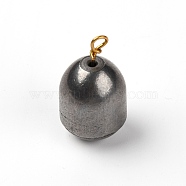 Zinc Alloy Bullet Weights Sinker, Fishing Weights Sinkers, for Fishing, Gunmetal, 32x17mm, Hole: 3mm(FIND-WH0076-85E)