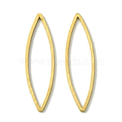 Brass Linking Rings, Horse Eye, Raw(Unplated), 27x7.5x0.8mm, Inner Diameter: 6x24mm(KK-B085-10C-02)