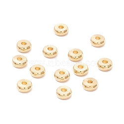 202 Stainless Steel Beads, Disc/Flat Round, Real 18K Gold Plated, 5x2mm, Hole: 1.5mm(STAS-P297-01C)