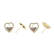 Boucles d'oreilles coeur pour la saint valentin(ZIRC-C021-38G)-3