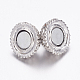 Alloy Rhinestone Magnetic Clasps with Loops(BSAHH050)-4