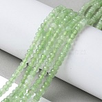 Dyed Natural Malaysia Jade Rondelle Beads Strands, Faceted, Aquamarine, 4x2~3mm, Hole: 1mm, about 110~115pcs/strand, 14 inch(X-G-E316-2x4mm-56)