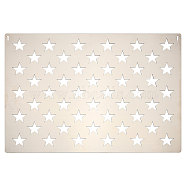 Star 201 Stainless Steel Cutting Dies Stencils, for DIY Scrapbooking/Photo Album, Decorative Embossing, Stainless Steel Color, 375x265x1mm, Star: 28x29.5mm(DIY-WH0002-52)