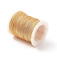 Twisted Round Copper Wire for Jewelry Craft Making, Light Gold, 24 Gauge, 0.5mm, about 59.06 Feet(18m)/Roll(CWIR-J001-01A)