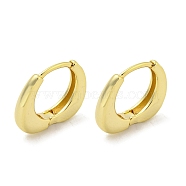 Brass Hoop Earrings, Real 18K Gold Plated, 13.5x3mm(EJEW-L211-010U-G)