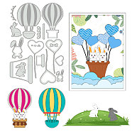 Hot Air Balloon Carbon Steel Cutting Dies Stencils, for DIY Scrapbooking, Photo Album, Decorative Embossing Paper Card, Stainless Steel Color, 114x171x0.8mm(DIY-WH0309-1557)