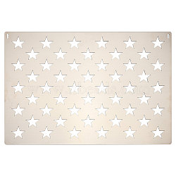 Star 201 Stainless Steel Cutting Dies Stencils, for DIY Scrapbooking/Photo Album, Decorative Embossing, Stainless Steel Color, 375x265x1mm, Star: 28x29.5mm(DIY-WH0002-52)