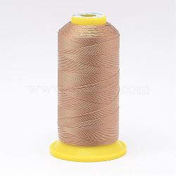 Nylon Sewing Thread, BurlyWood, 0.6mm, about 300m/roll(NWIR-N006-01M1-0.6mm)