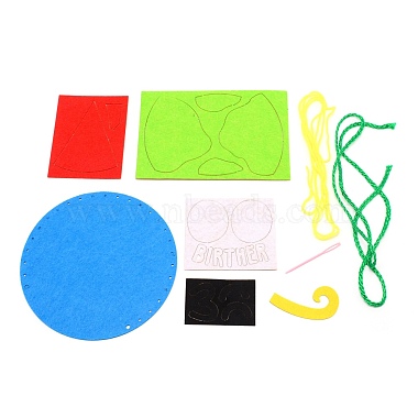 Kits de sacs en forme de terre en tissu non tissé(DIY-WH0265-34)-3