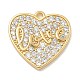 Rack Plating Brass Micro Pave Cubic Zirconia Pendants(KK-L224-011G-01)-1