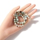 Natural Flower Amazonite Beads Strands(G-YW0001-25)-5
