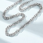 6MM 304 Stainless Twisted Rope Chain Necklaces, Tarnish Free, Stainless Steel Color, 15.94 inch(40.5cm)(SA-CBA725A-24P)