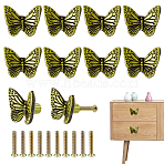 Alloy Drawer Pull Handles, Cabinet Handles, Doorknob Accessories, Butterfly, Antique Bronze, 30x36.5x21mm(AJEW-WH0696-675B)