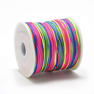 Polyester Cords, Colorful, 0.8mm, about 131.23~142.16 yards(120~130m)/roll(OCOR-Q037-22)