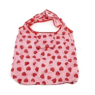 Eco-Friendly Polyester Portable Shopping Bag, Collapsible Shopping Bag, Heart Pattern, 63~64x43~44x0.05cm(ABAG-SZC0008-01A)