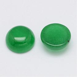 Natural Malaysia Jade Cabochons, Half Round, Dyed, 10x5mm(G-F311-01-10mm)