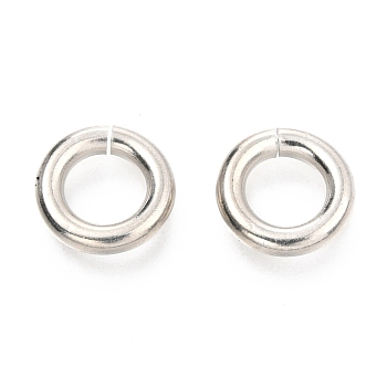 304 Stainless Steel Open Jump Rings, Round Ring, Stainless Steel Color, 11x2.5mm, Inner Diameter: 6.5mm