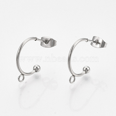 304 Stainless Steel Stud Earring Findings(X-STAS-T047-21)-3