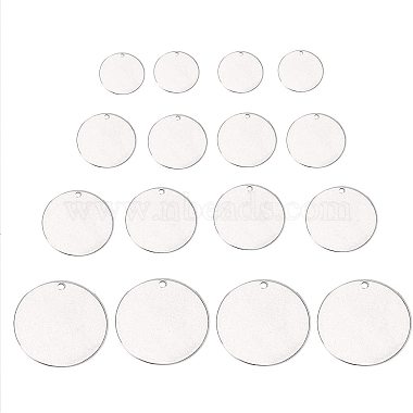304 pendentifs d'étiquettes vierges en acier inoxydable(STAS-PH0004-12P)-2