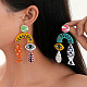 boucles d'oreilles en acrylique dangle(FS-WGB75AC-01)-2