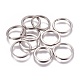304 Stainless Steel Split Key Rings(STAS-I107-24P-1.8x25)-1