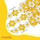 5 Yards Polyester Flower Ribbons(OCOR-AR0002-07)-2